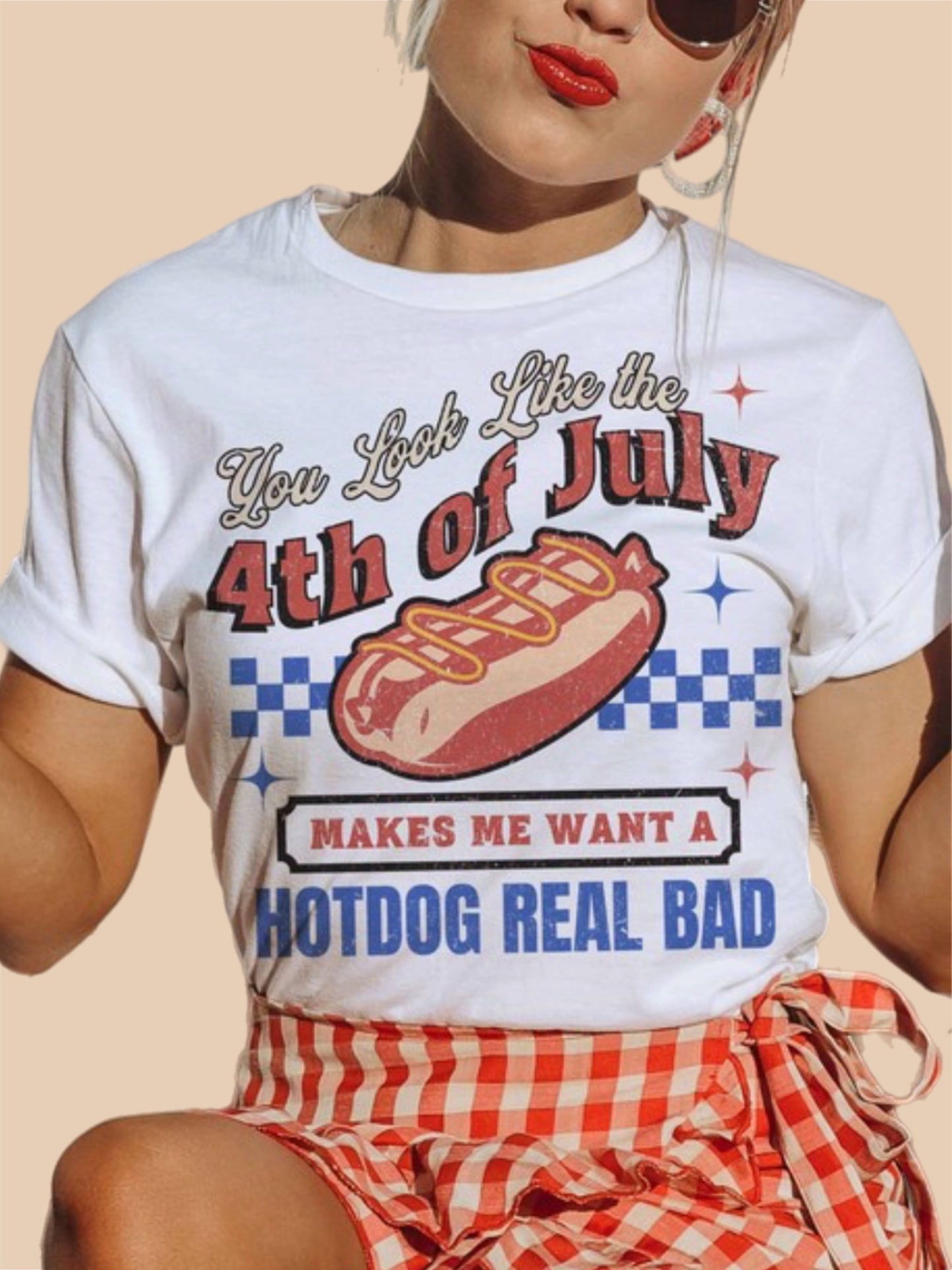 4th of July Hotdog Tee