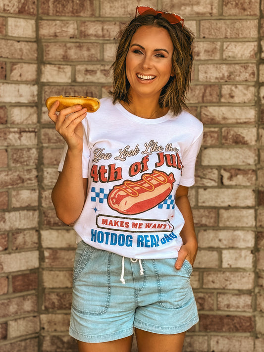 4th of July Hotdog Tee