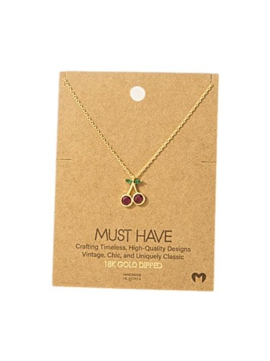 Cherry Pie Necklace